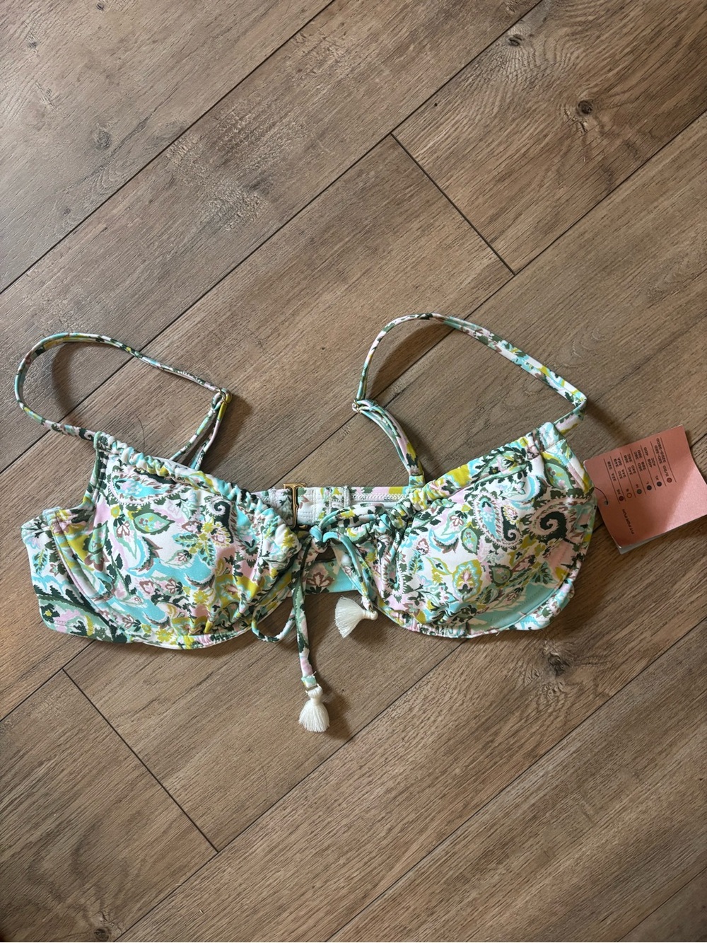 Bundle 3/$15 Shade & Shore Mint Floral Underwire Bikini Top